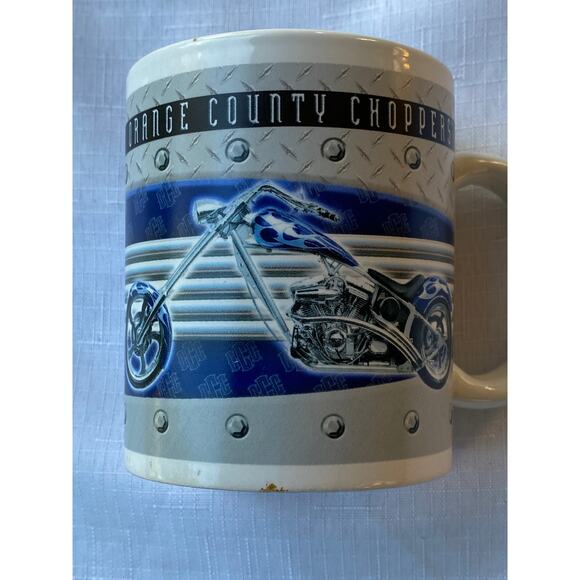 VTG 2005 Set of 3 Orange County Choppers Mugs Ceramic 3.75 in Coffee Biker EUC - Picture 11 of 16